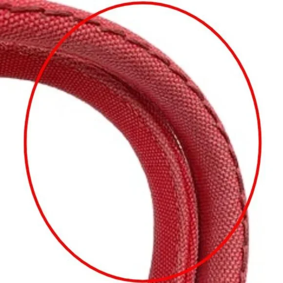 Prada Canvas Tote Canapa Tote Bag Red - Picture 10 of 13